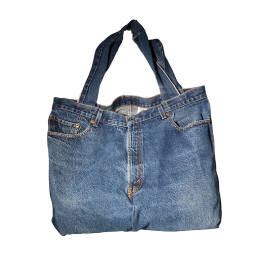 The Oversized Upcycled Denim Tote