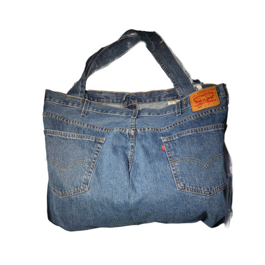 The Oversized Upcycled Denim Tote