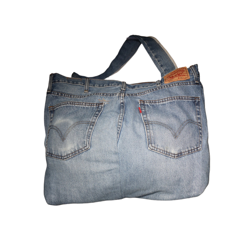 The Oversized Upcycled Denim Tote